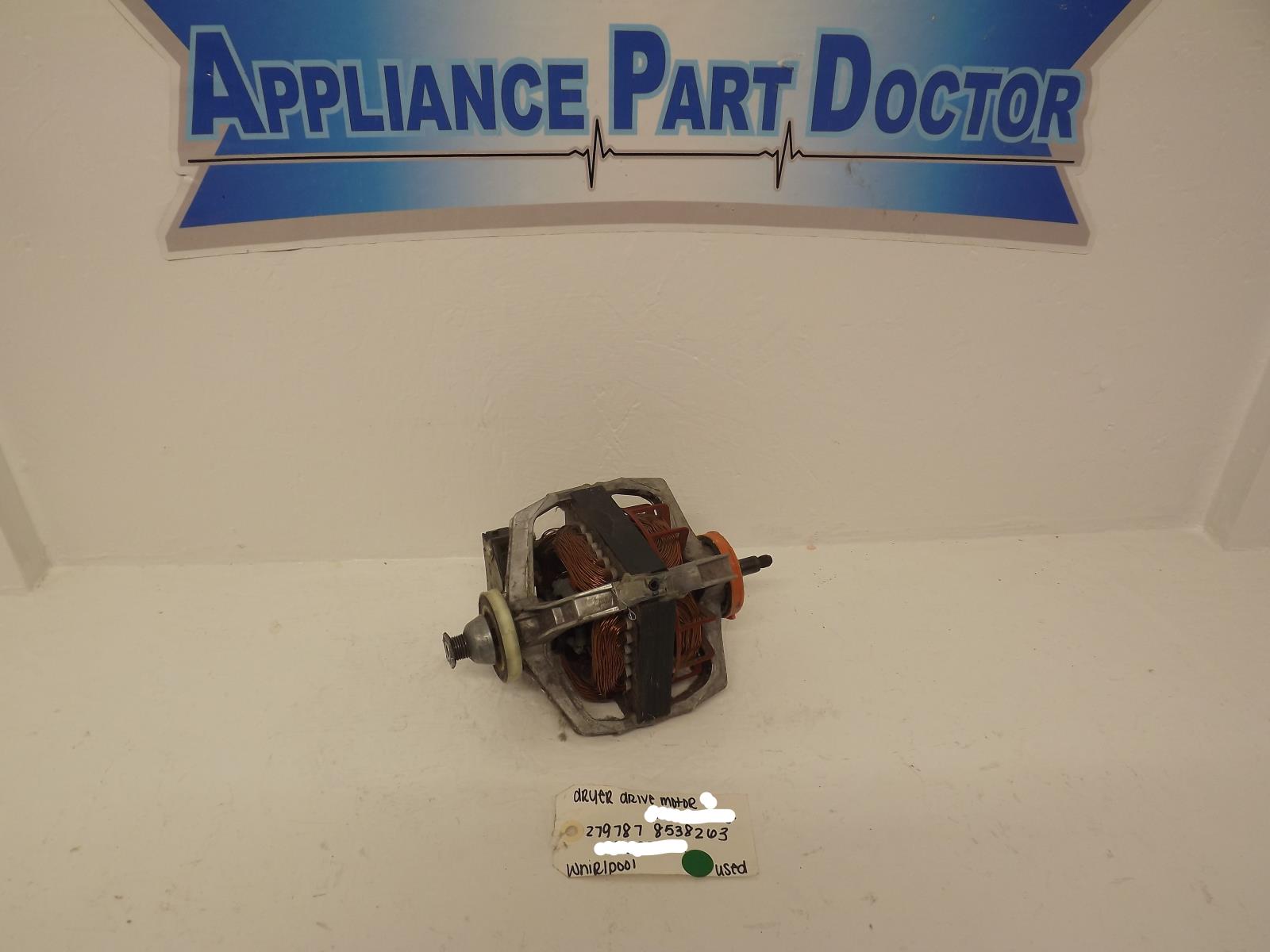 Whirlpool Dryer 279787 8538263 Drive Motor Used Whirlpool Dryer 279787 8538263 Drive Motor Used